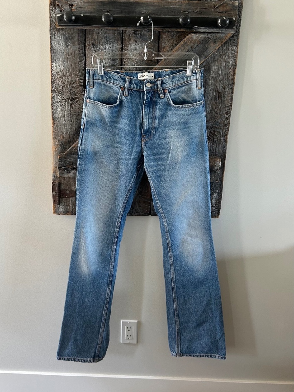 Women's Zara The Vintage Flare Stone Wash Jeans